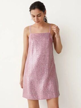 & Other Stories Strappy Sequin Mini Dress